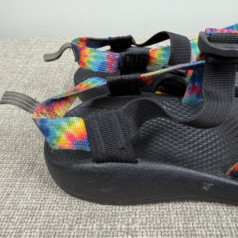 Chaco Z1 Ecotread Kids Sandals Rainbow Tie Dye Youth Size 6 Hiking Outdoor - Picture 5 of 12